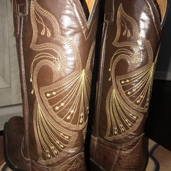 👢EL PATRÓN LEATHER COWBOY BOOTS👢 - Picture 4 of 8